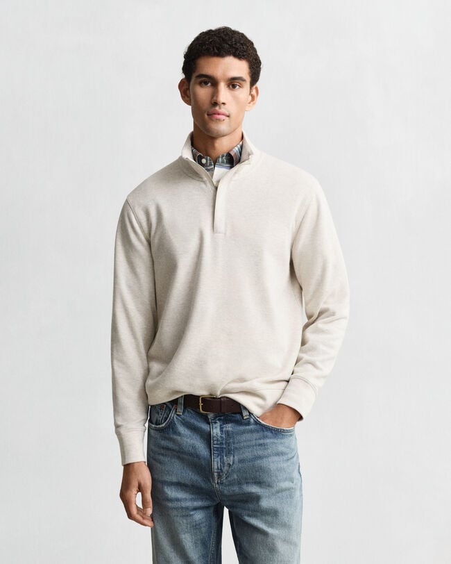Light Sacker Rib Half-Zip Sweatshirt