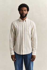 Striped Linen Blend Shirt
