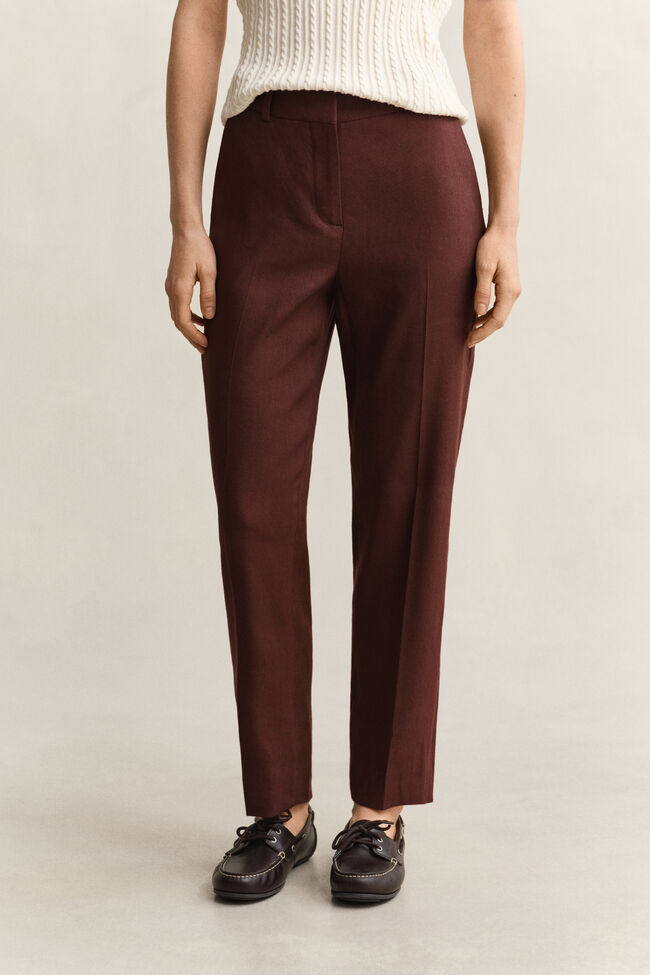 Tailored Linen Stretch Pants