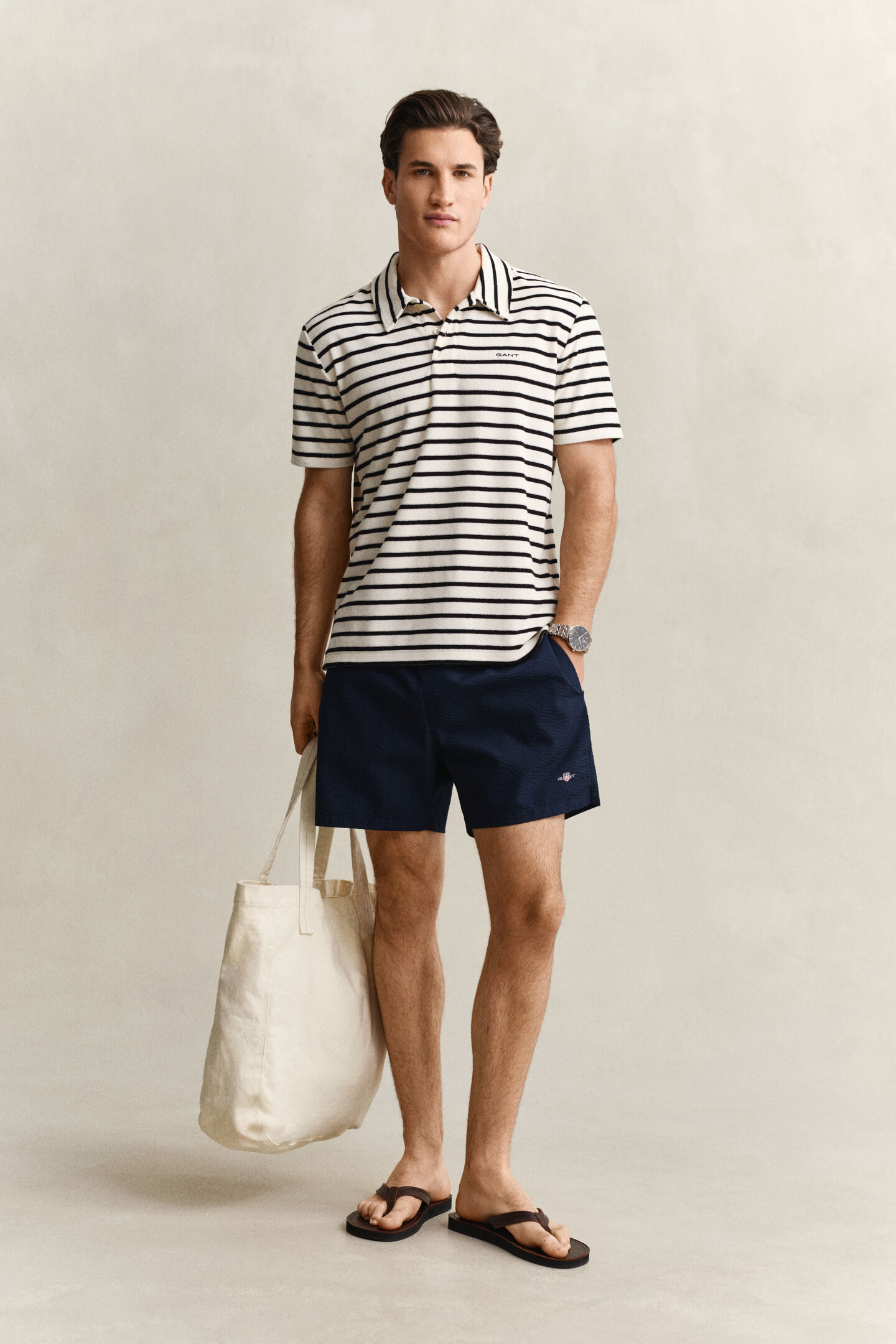 Seersucker Swim Shorts