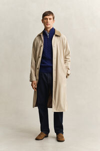 Cotton Cable Knit Half-Zip Sweater