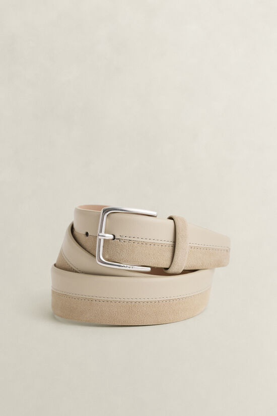 Leather Suede Mixed Belt
