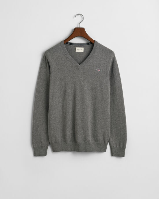 Classic Cotton V-Neck Sweater