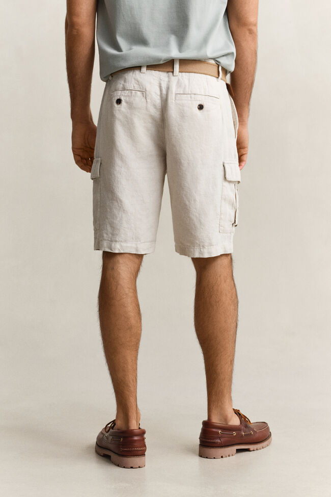 Linen Cargo Shorts