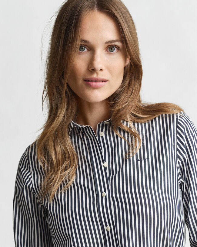 Regular Fit Classic Striped Poplin Shirt