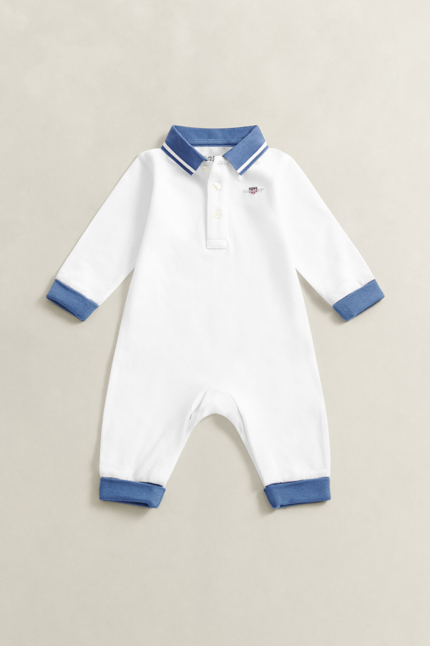 Baby Boys Polo Collar Romper