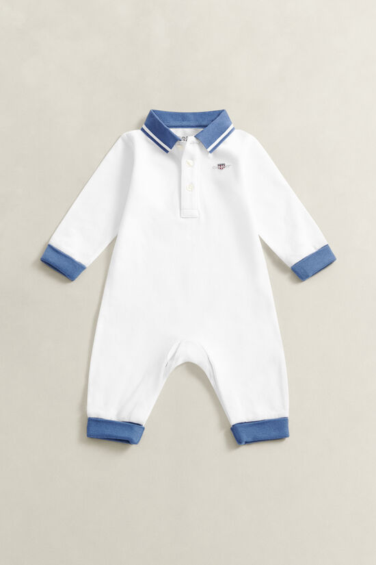 Baby Boys Polo Collar Romper
