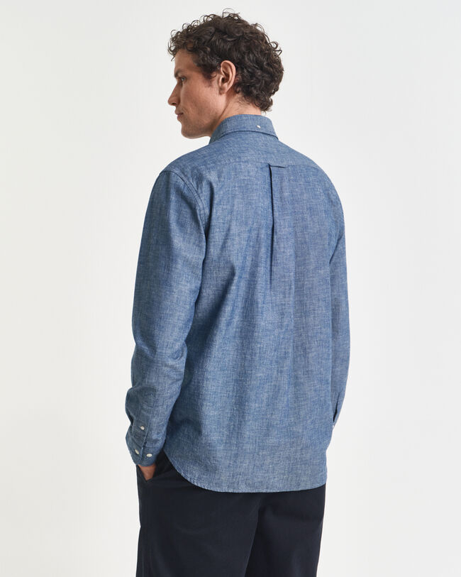 Regular Fit Indigo Chambray Shirt