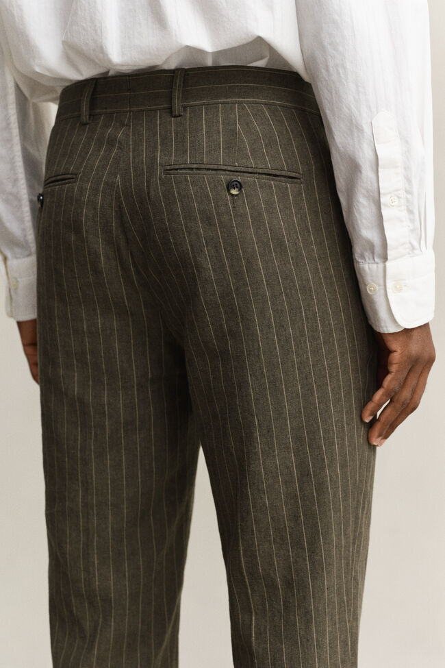 Pinstriped Suit Pants