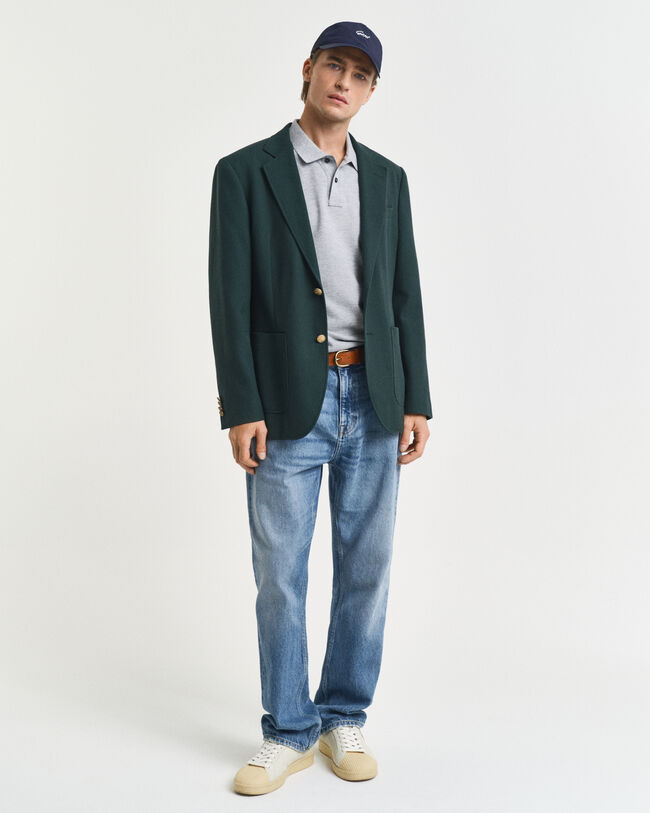 Slim Fit Shield Piqué Polo Shirt