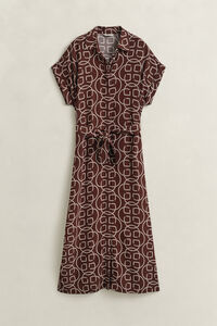 Monogram Cap Sleeve Dress