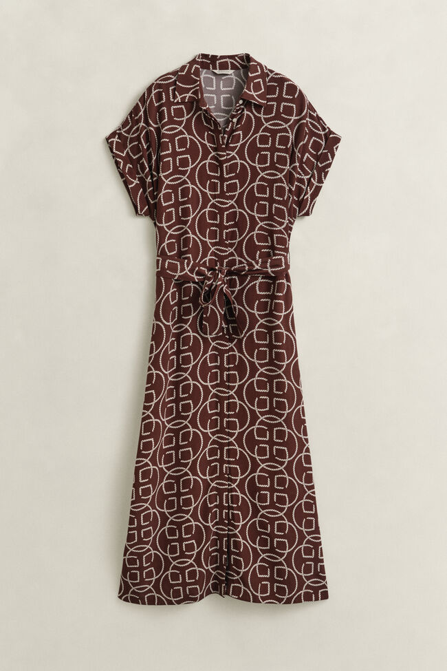 Monogram Cap Sleeve Dress