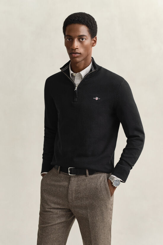 Classic Cotton Half-Zip Sweater