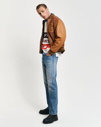 Leather Varsity Jacket