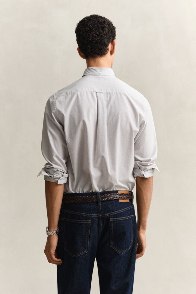 Banker Stripe Classic Poplin Shirt