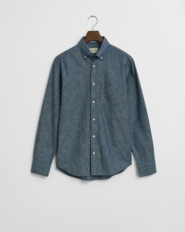 Regular Fit Indigo Chambray Shirt