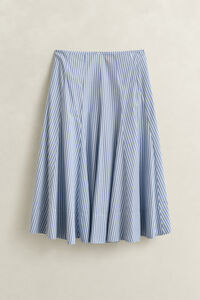 Striped Cotton Midi Skirt
