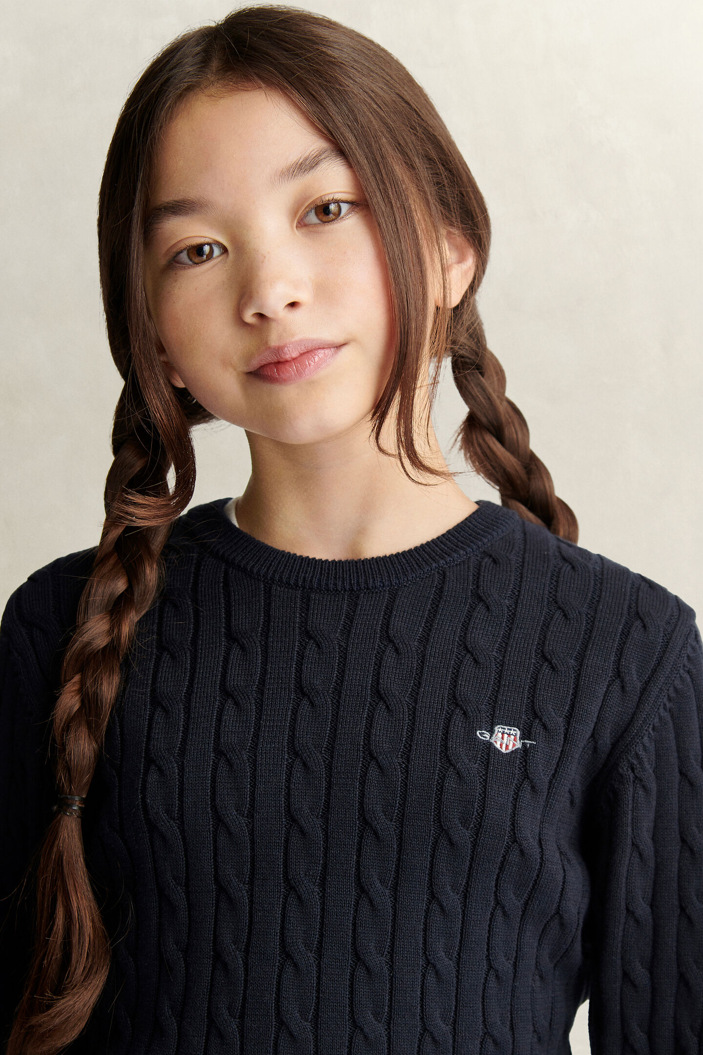 Teen Girls Cable Knit Sweater