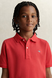 Teens Shield Piqu&eacute; Polo Shirt