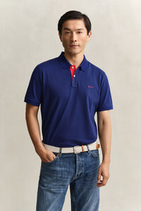 Contrast Piqu&eacute; Polo Shirt