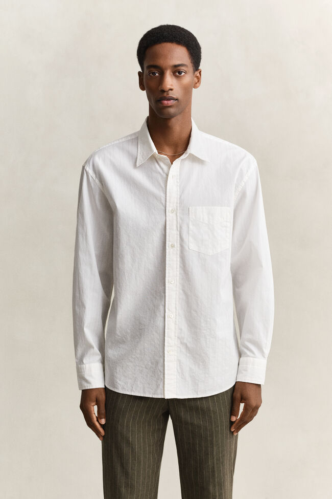 Relaxed Fit Dobby Striped Shirt