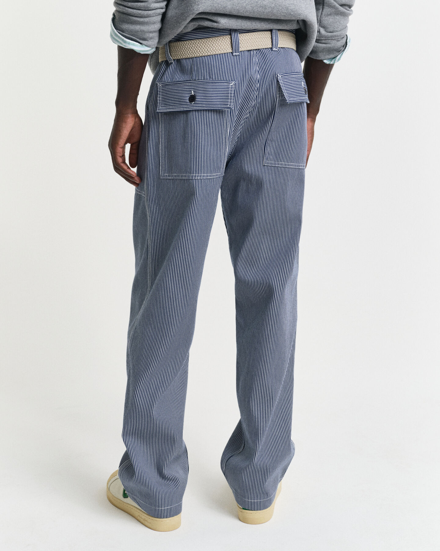 Relaxed Fit Hickory Stripe Jeans