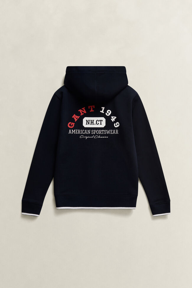 Boys Collegiate Graphic Zip Hoodie