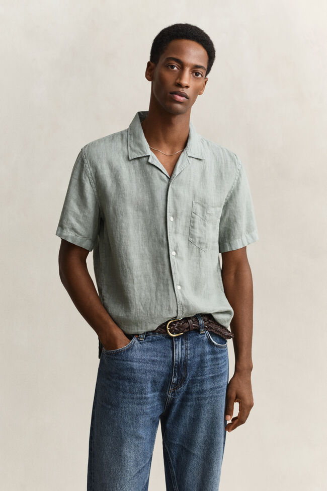 Short Sleeve Linen Shirt