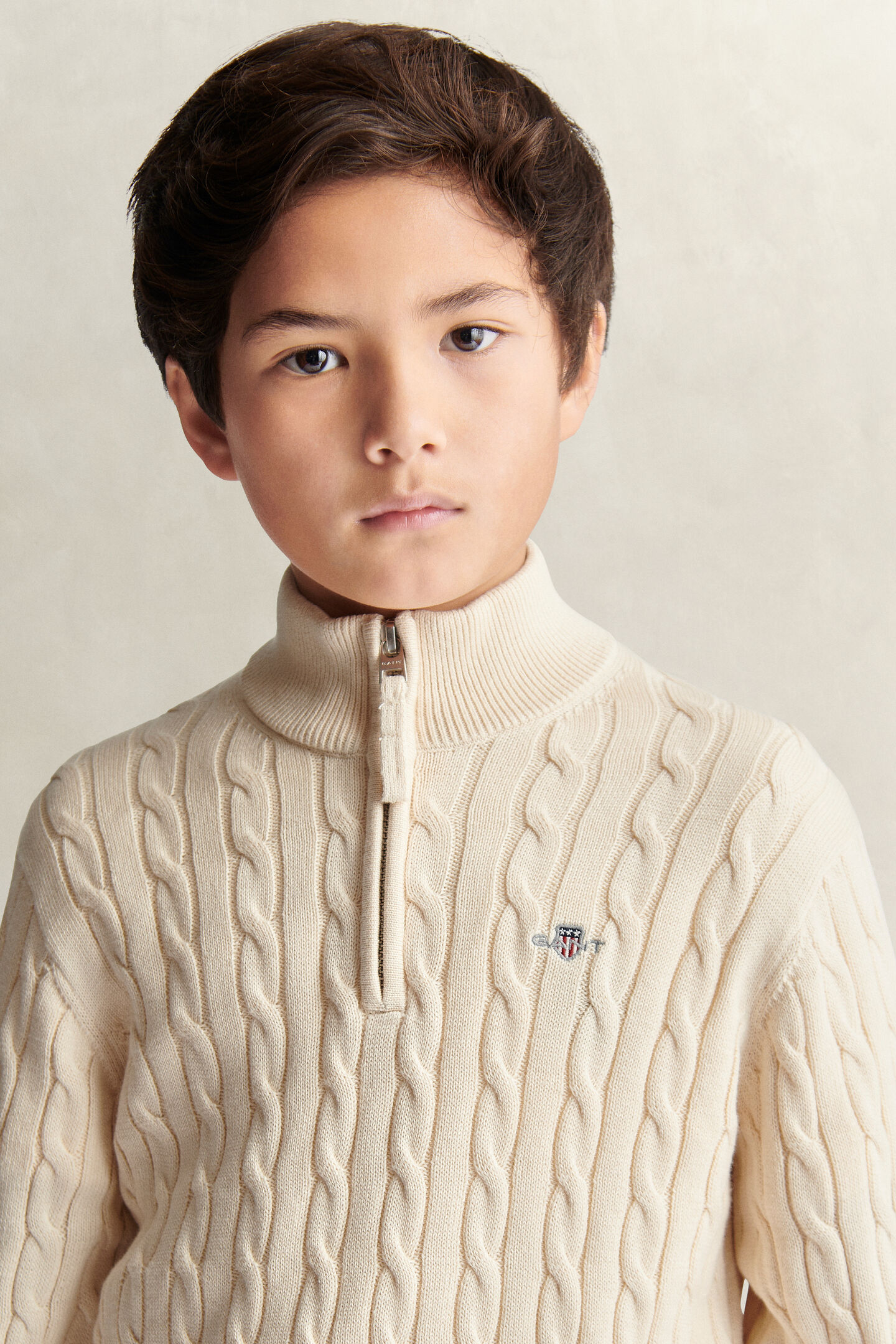 Teen Boys Shield Half Zip Sweater