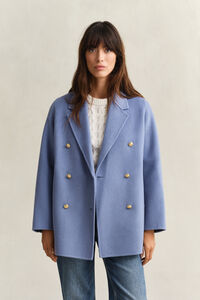 Handstitched Detail Pea Coat