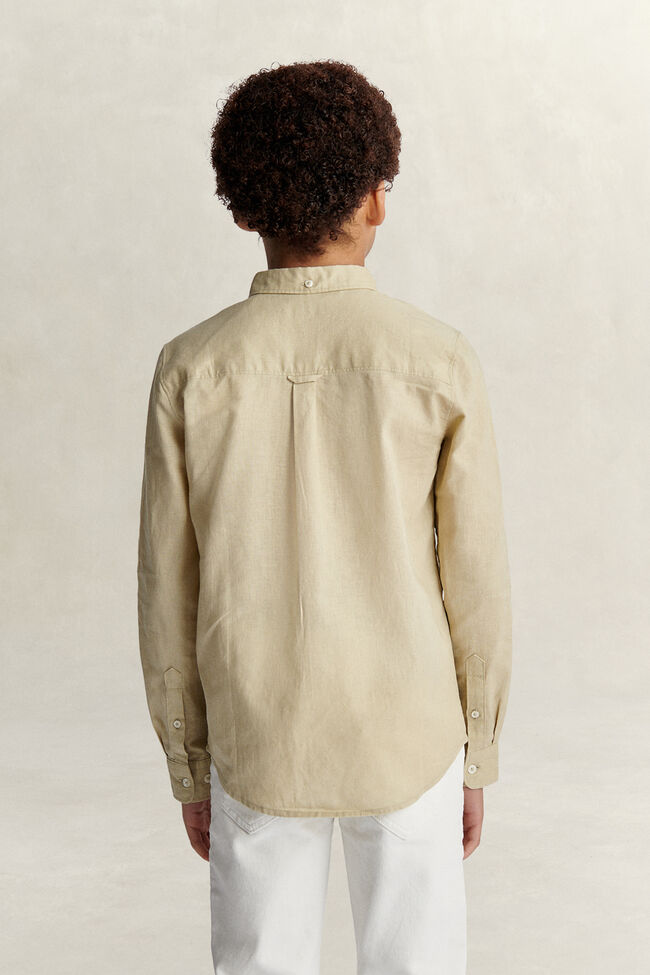 Teen Boys Linen Blend Shirt