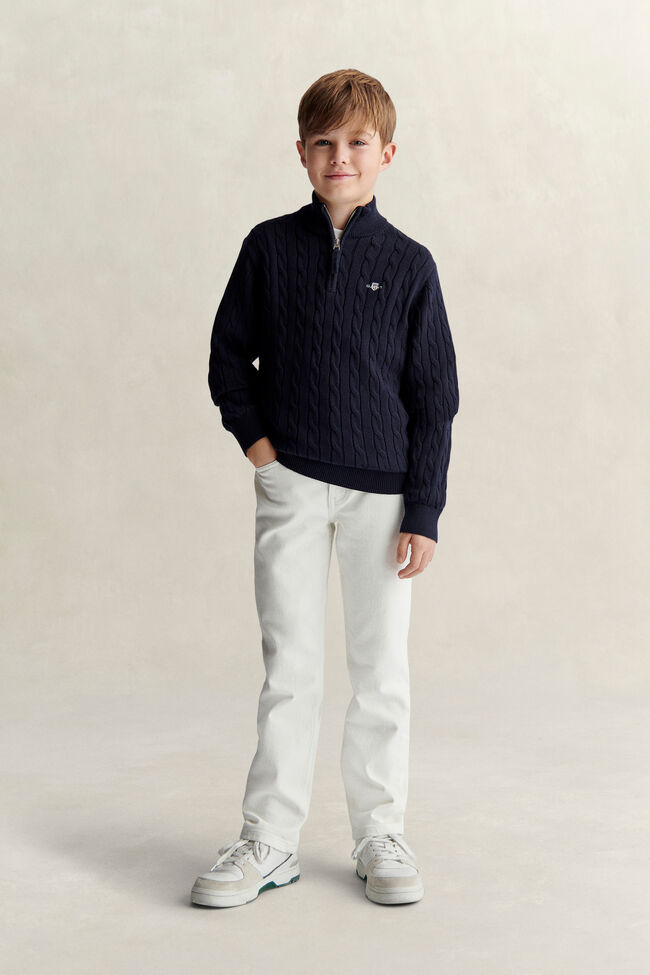 Teen Boys Shield Half Zip Sweater