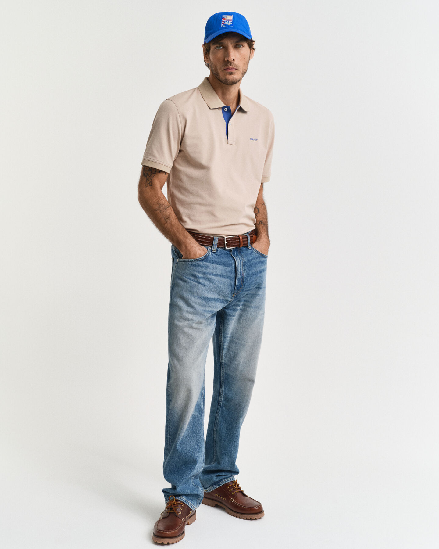 Contrast Piqué Polo Shirt