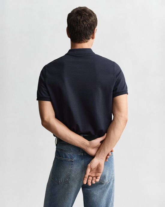 Regular Fit Shield Piqu&eacute; Polo Shirt