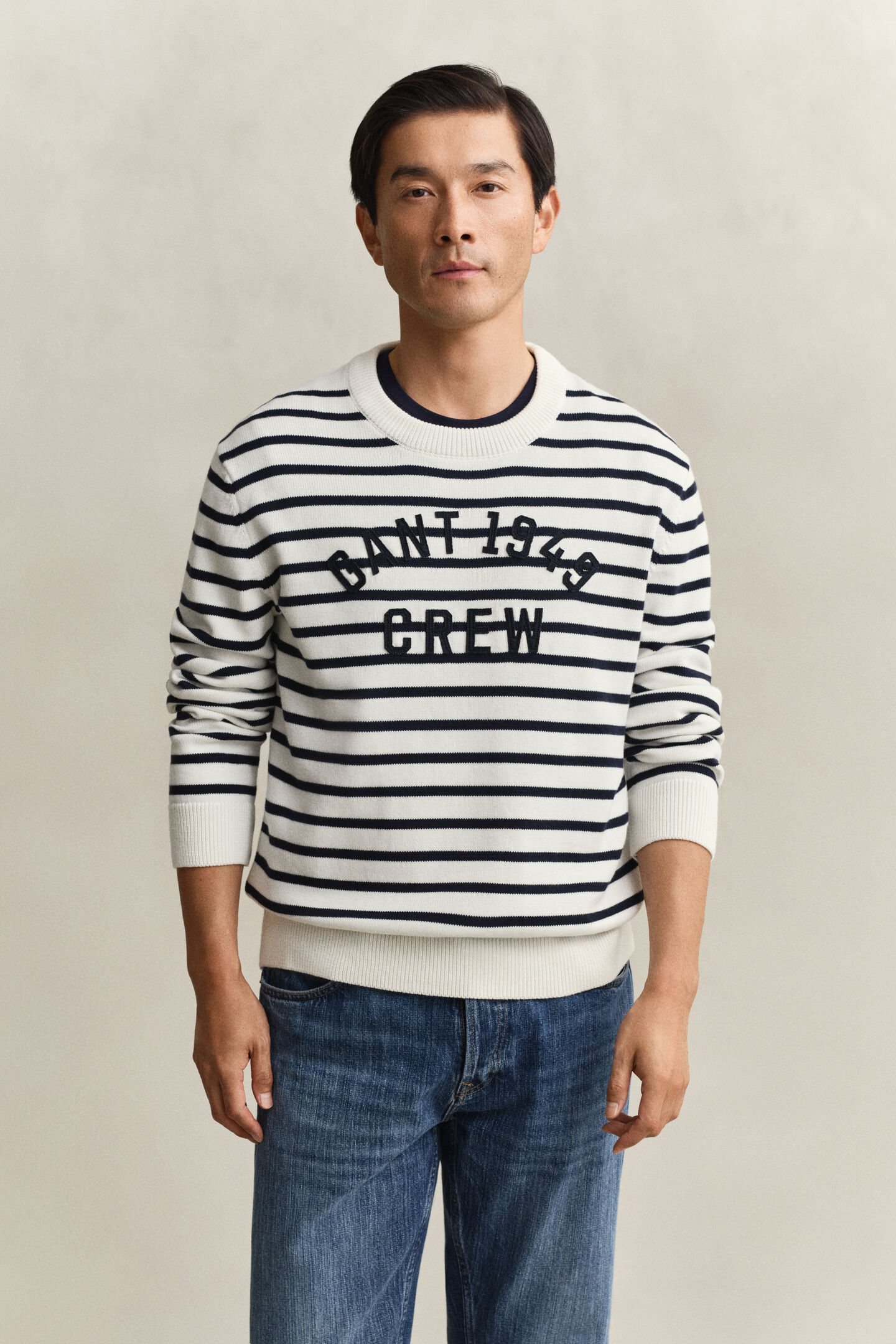 Breton Striped Graphic Sweater