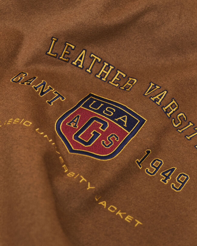 Leather Varsity Jacket