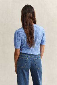 Cotton Short Sleeve Sweater