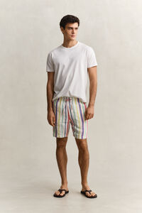 Striped Linen Shorts