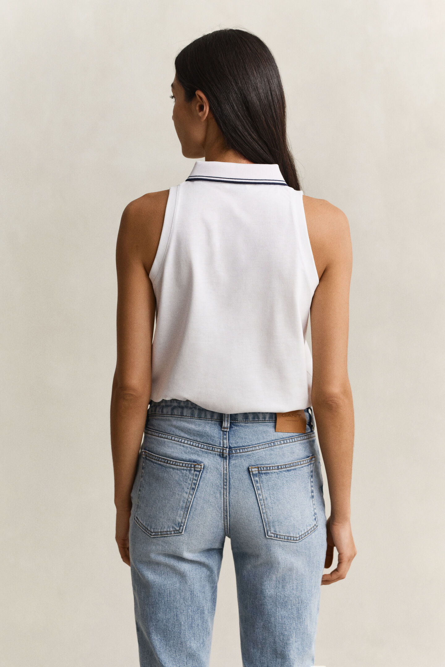 Sleeveless Piqu&eacute; Polo Shirt