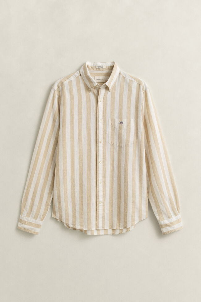 Striped Linen Blend Shirt