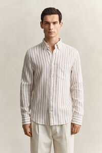 Striped Linen Blend Shirt