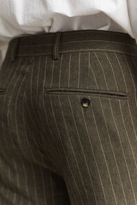 Pinstriped Suit Pants
