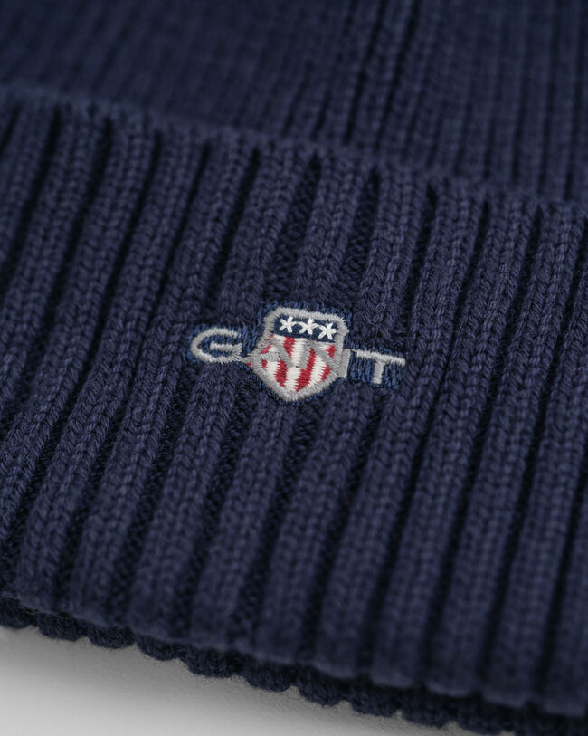Cotton Blend Logo Beanie