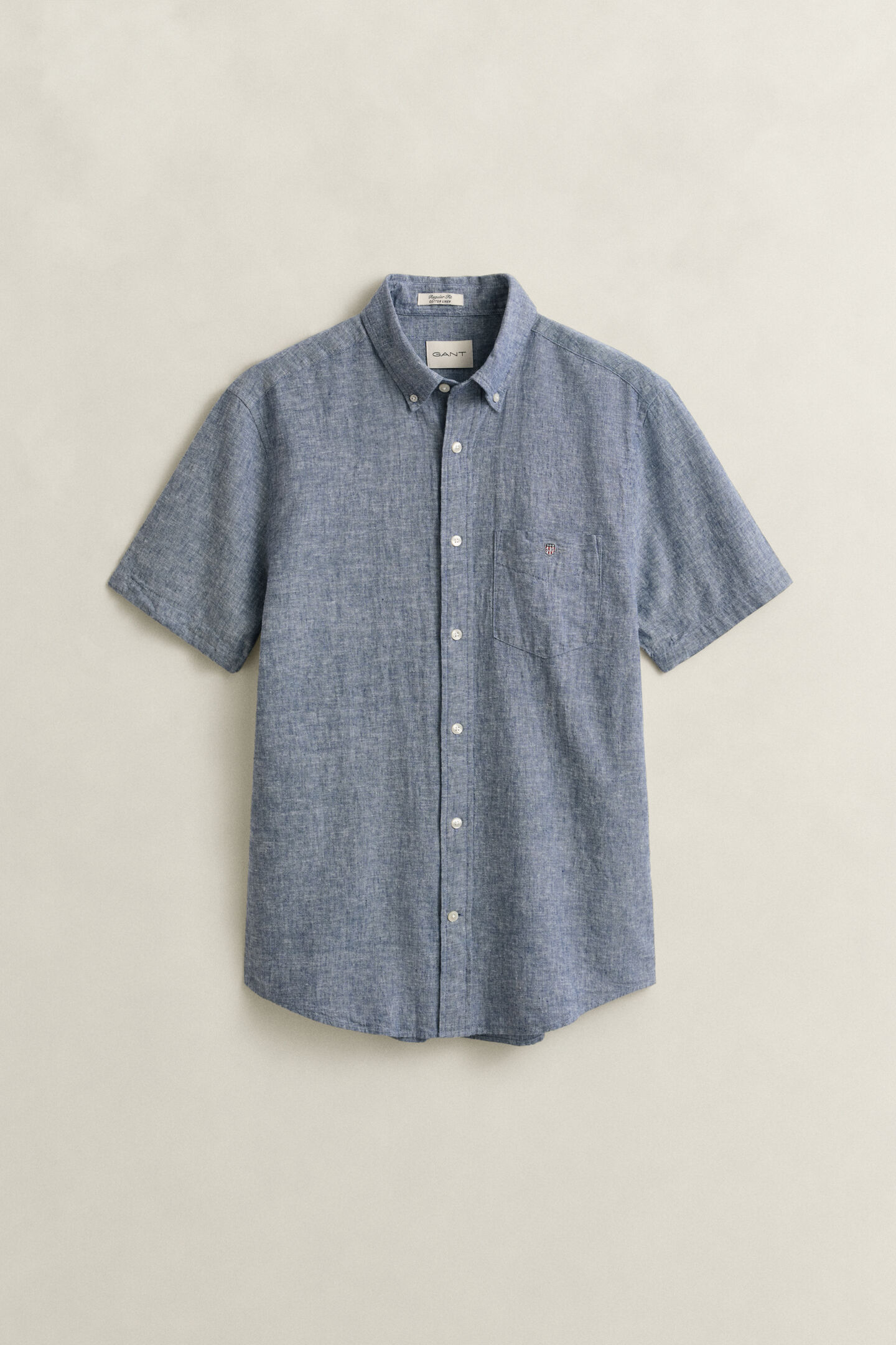 Linen Blend Short Sleeve Shirt