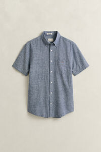 Linen Blend Short Sleeve Shirt
