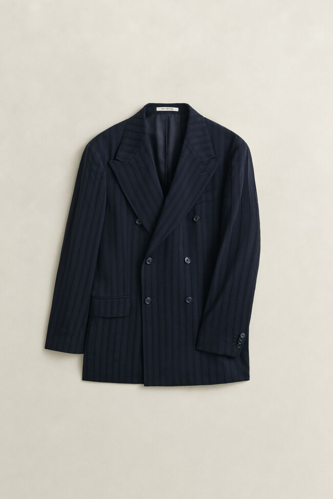 Tonal Pinstripe Suit Jacket