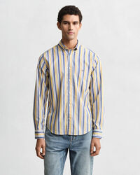 Regular Fit Striped Poplin Shirt