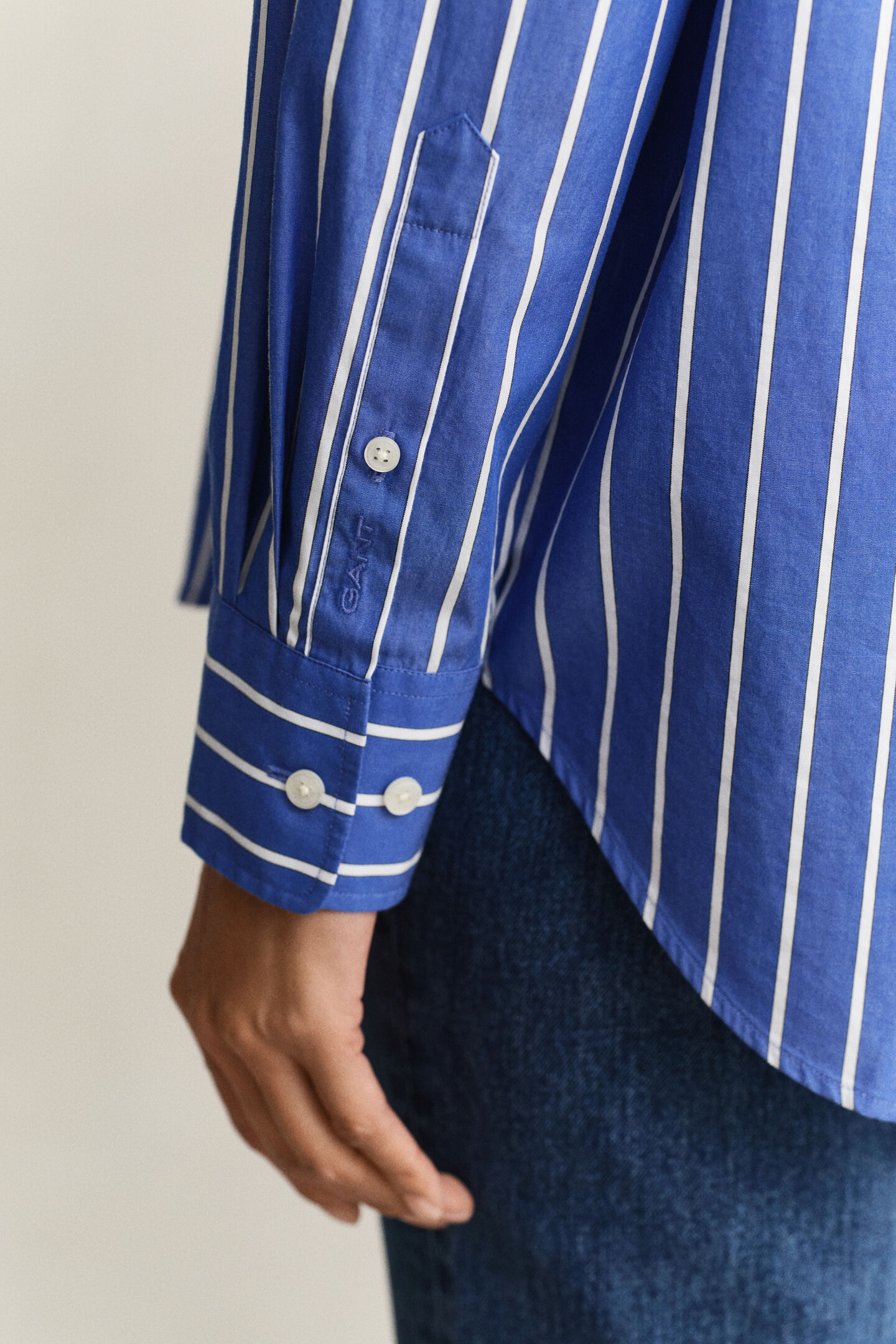 Relaxed Fit Classic Striped Poplin Shirt