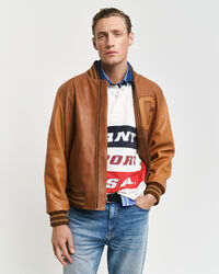 Leather Varsity Jacket