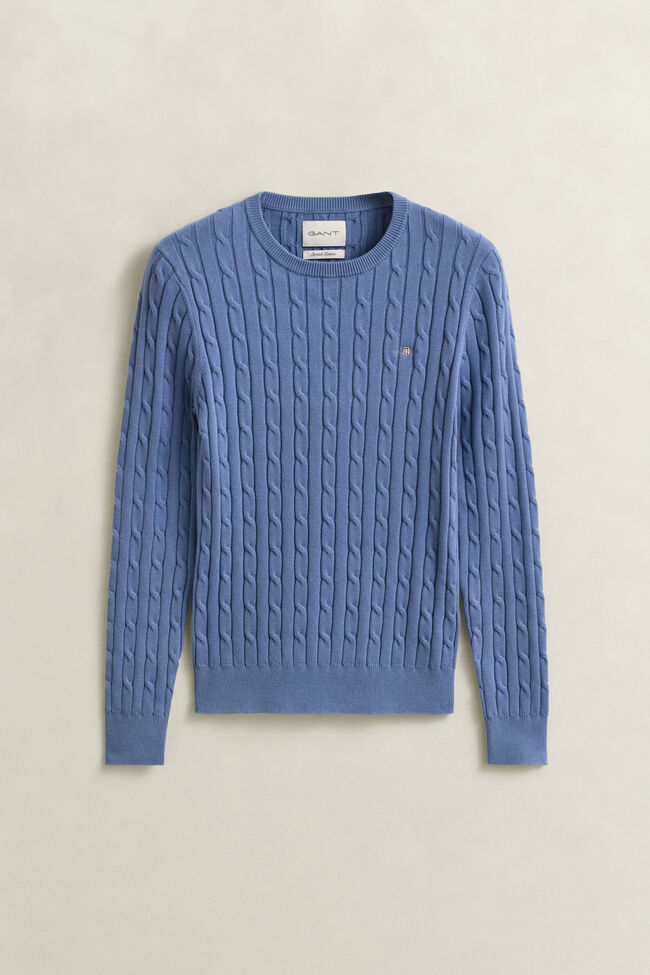Cable Knit Crew Neck Sweater